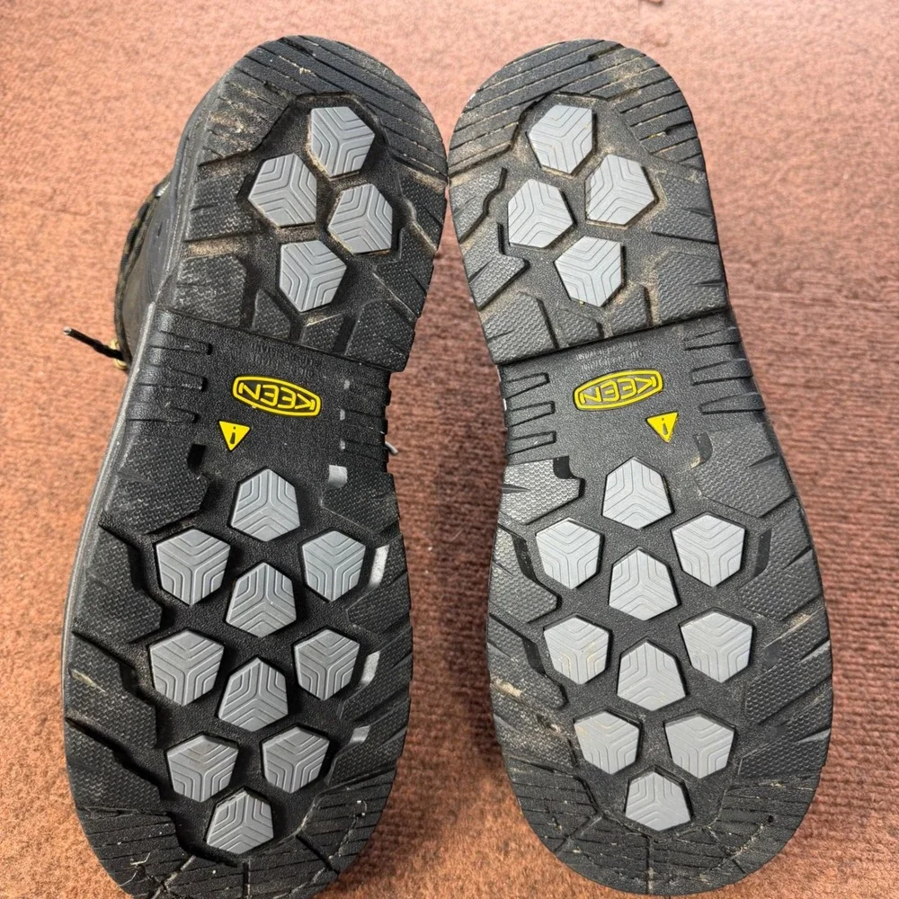 KEEN Utility Troy 6 Waterproof Carbon Fiber Toe Work Boots Mens 11D Black 102211